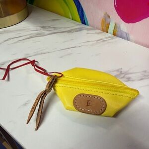 NWOT Jon Hart Yellow Coin Pouch